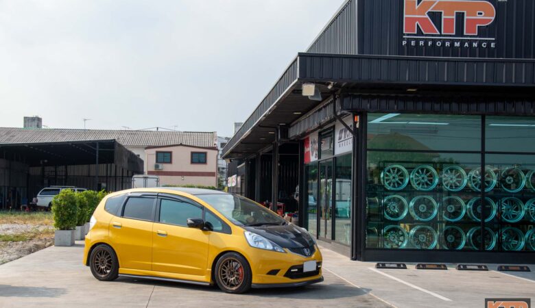 Honda Jazz GE ติดตั้งชุดเบรค j’s racing