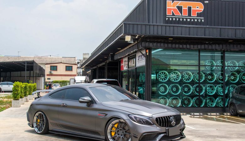 Benz Amg C63s ทำสีคาลิปเปอร์เบรค
