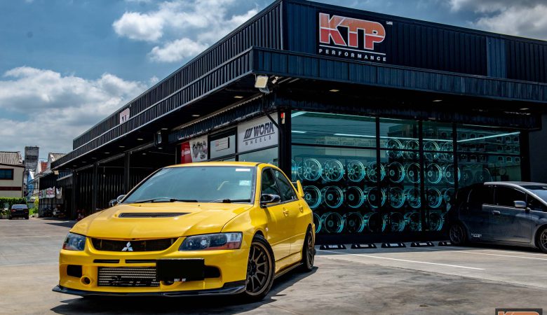 Mitsubishi Lancer Evolution ติดตั้งชุดเบรค Endless MonoBlock