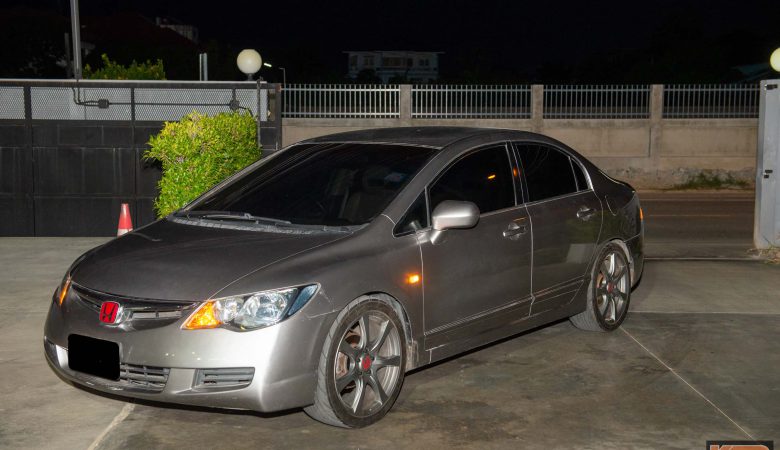 Honda Civic Fd ติดตั้ง โช๊คอัพสตรัทปรับเกลียว H-DRIVE รุ่น S SPEC